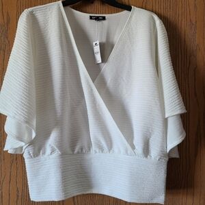 White Surplus Top